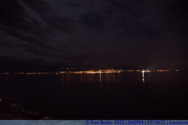 Photo ID: 042954, Looking across the water to vian-les-Bains, Lausanne, Switzerland