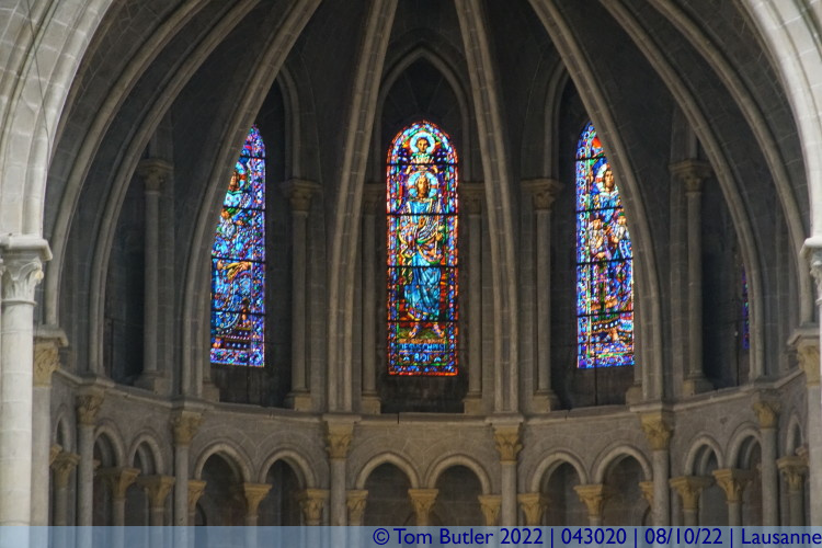 Photo ID: 043020, Stained Glass, Lausanne, Switzerland