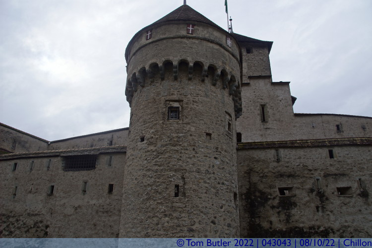 Photo ID: 043043, Round tower, Chillon, Switzerland