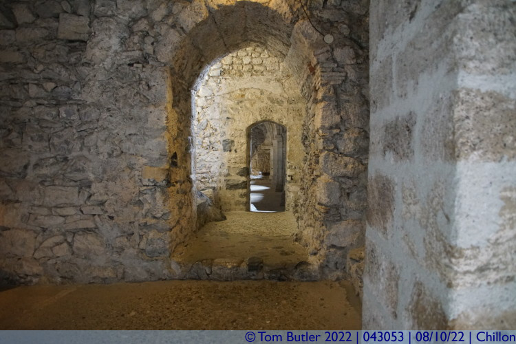 Photo ID: 043053, Looking through the cellars, Chillon, Switzerland