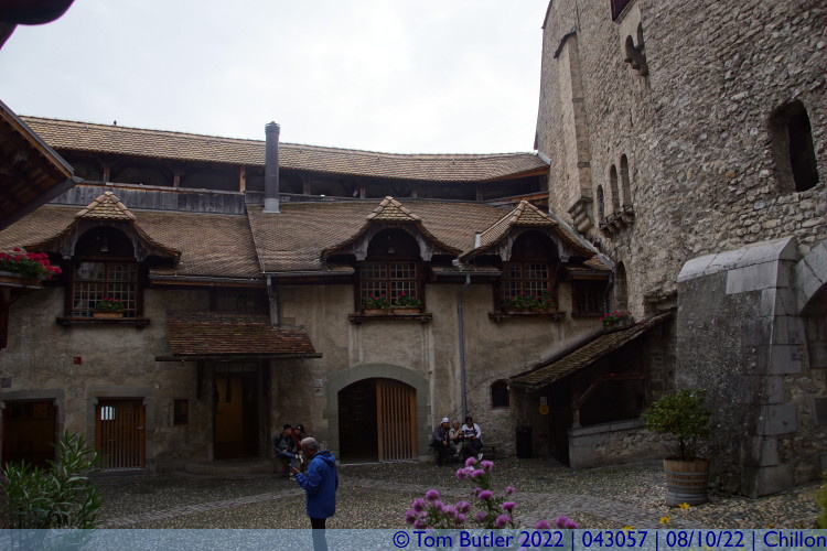 Photo ID: 043057, 1st Courtyard, Chillon, Switzerland