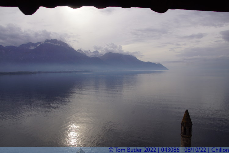 Photo ID: 043086, Lake and Mountains, Chillon, Switzerland