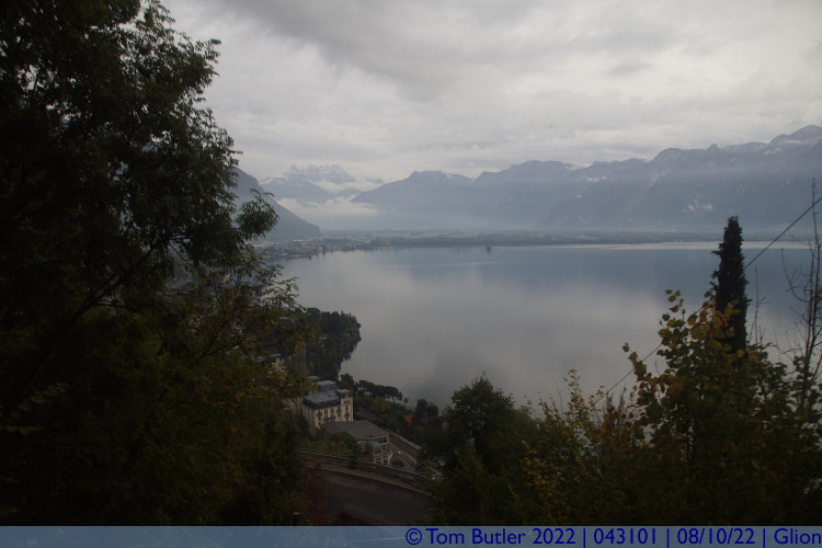 Photo ID: 043101, View over the lake from the Funicular, Glion, Switzerland