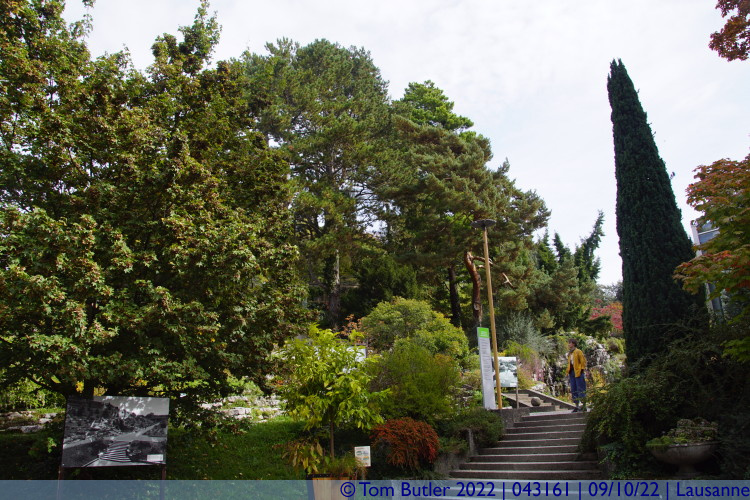Photo ID: 043161, Entering the botanic gardens, Lausanne, Switzerland