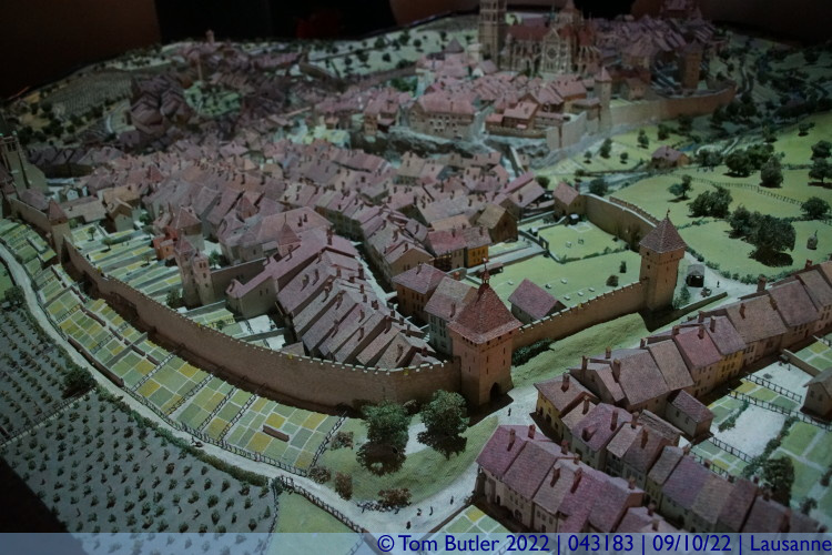 Photo ID: 043183, Model of Medieval Lausanne, Lausanne, Switzerland