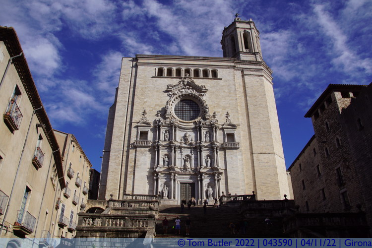 Photo ID: 043590, Front of the Cathedral, Girona, Spain