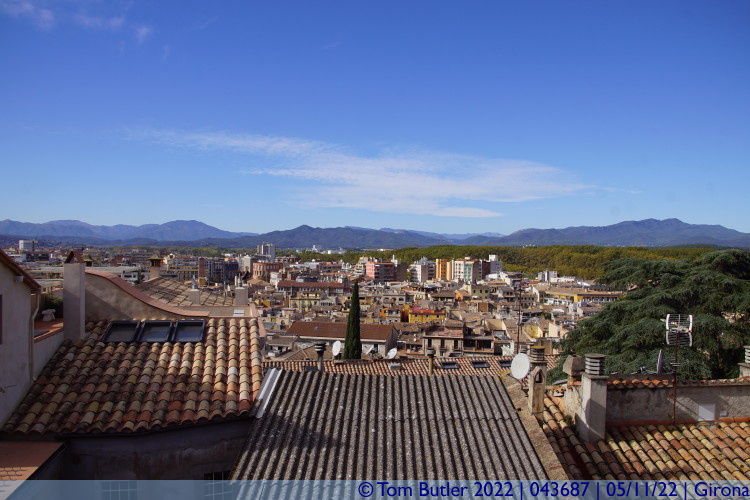 Photo ID: 043687, View from the walls, Girona, Spain