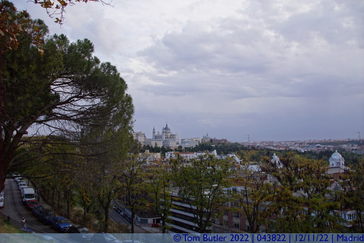 Photo ID: 043822, Looking towards the Cathedral, Madrid, Spain