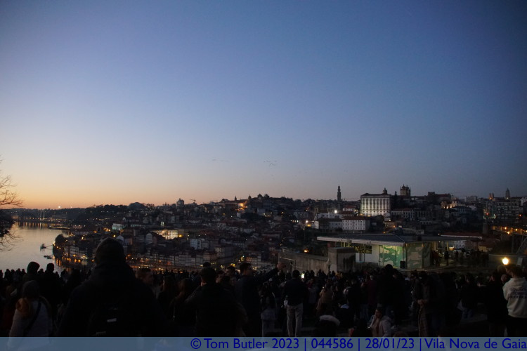 Photo ID: 044586, Porto from Gaia at dusk, Vila Nova de Gaia, Portugal