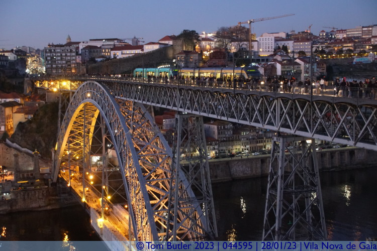 Photo ID: 044595, Ponte Dom Lus I with Metro, Vila Nova de Gaia, Portugal