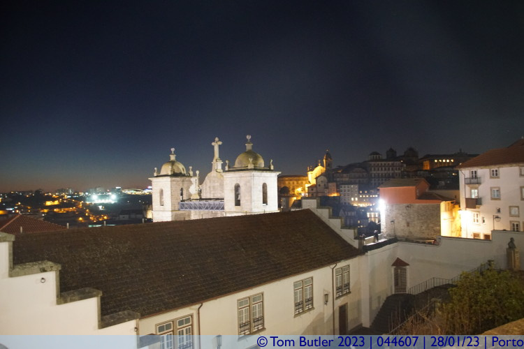 Photo ID: 044607, Dusk on the Terreiro da S, Porto, Portugal