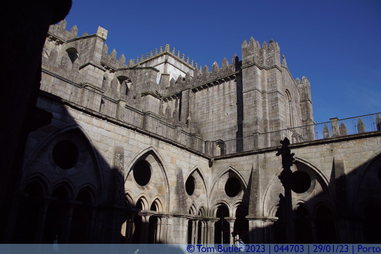 Photo ID: 044703, Inside the Cathedral Cloister, Porto, Portugal