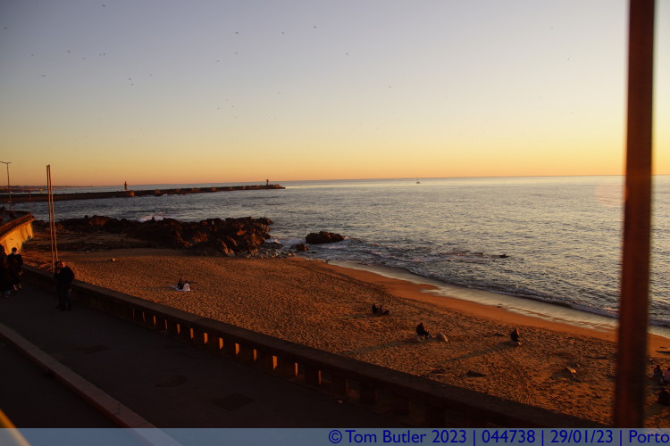 Photo ID: 044738, English Beach at Sunset, Porto, Portugal