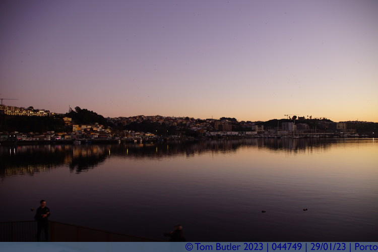 Photo ID: 044749, Looking across the Douro at dusk, Porto, Portugal
