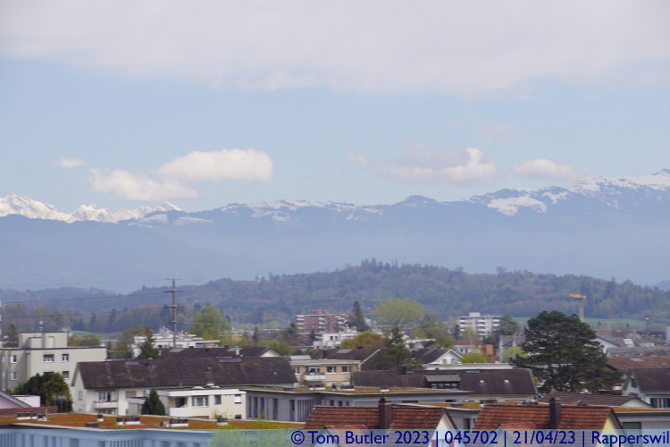 Photo ID: 045702, Alps in the distance, Rapperswil, Switzerland