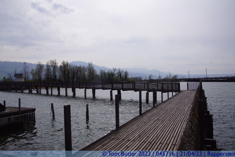 Photo ID: 045716, On the Holzbrcke, Rapperswil, Switzerland