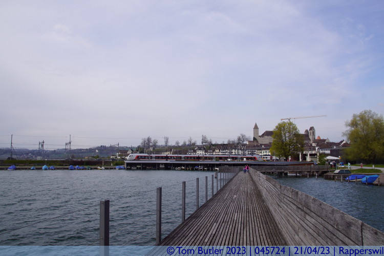 Photo ID: 045724, Looking back to downtown Rapperswil, Rapperswil, Switzerland