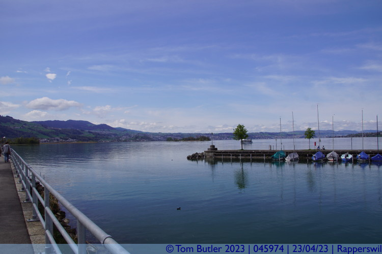Photo ID: 045974, View from the harbour, Rapperswil, Switzerland