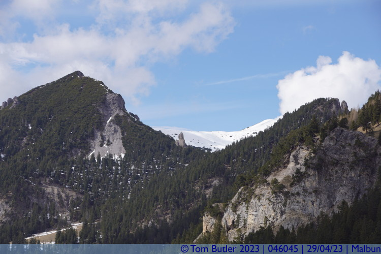Photo ID: 046045, Snow still on the peaks, Malbun, Liechtenstein