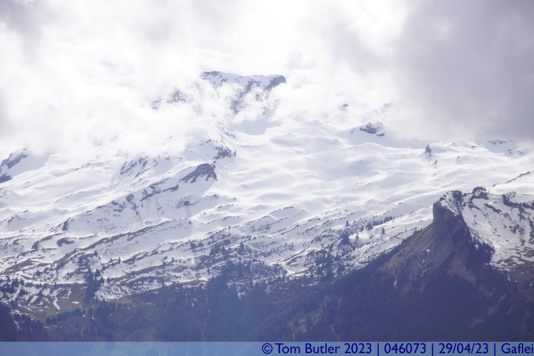 Photo ID: 046073, Snow capped Alpine peaks, Gaflei, Liechtenstein