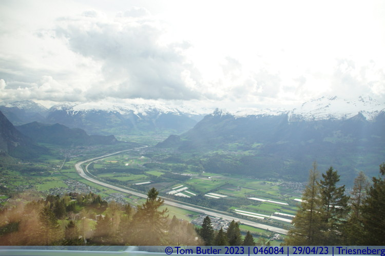 Photo ID: 046084, Looking down on the Rhine valley, Triesenberg, Liechtenstein