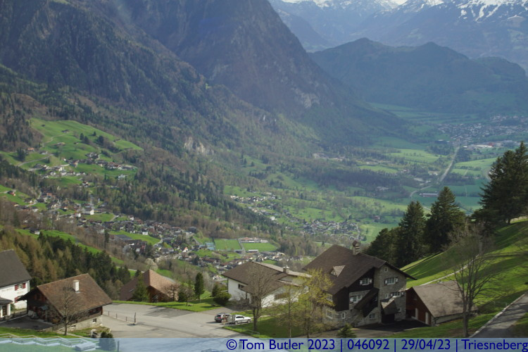 Photo ID: 046092, Triesenberg and Triesen below it, Triesenberg, Liechtenstein