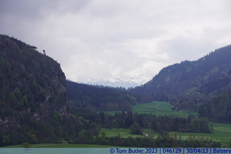 Photo ID: 046129, View up the valley, Balzers, Liechtenstein
