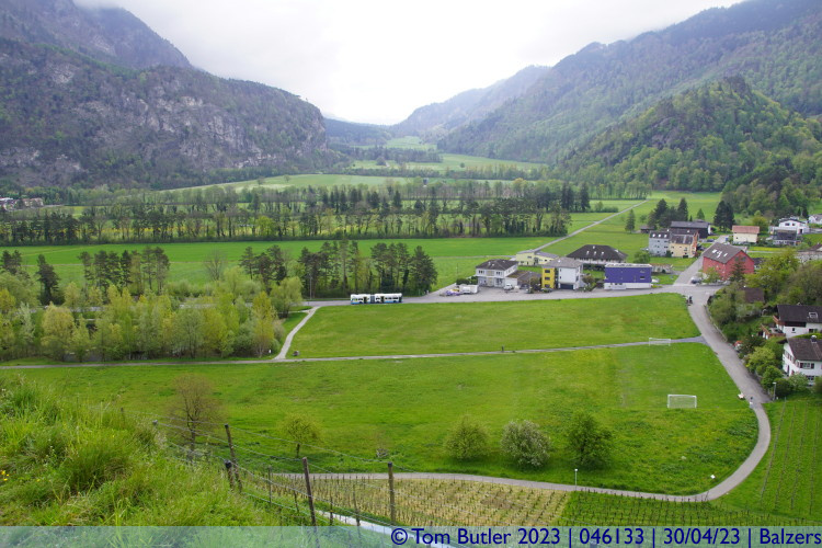 Photo ID: 046133, Valley and bus, Balzers, Liechtenstein