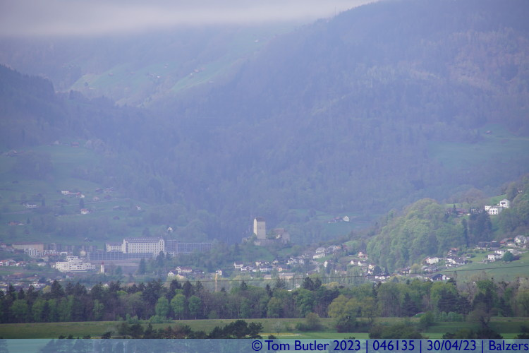 Photo ID: 046135, Schloss Sargans in the distance, Balzers, Liechtenstein