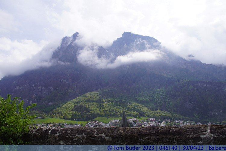 Photo ID: 046140, Peaks slowly revealing themselves, Balzers, Liechtenstein