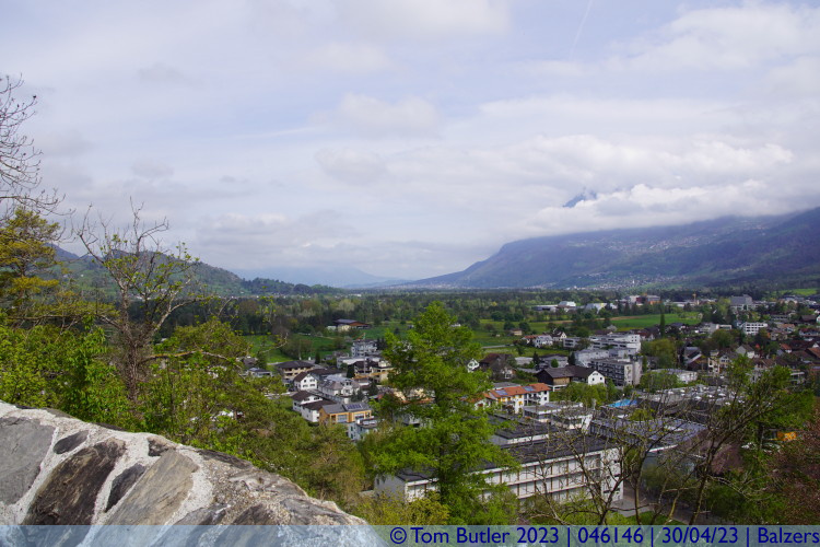 Photo ID: 046146, View down Liechtenstein, Balzers, Liechtenstein