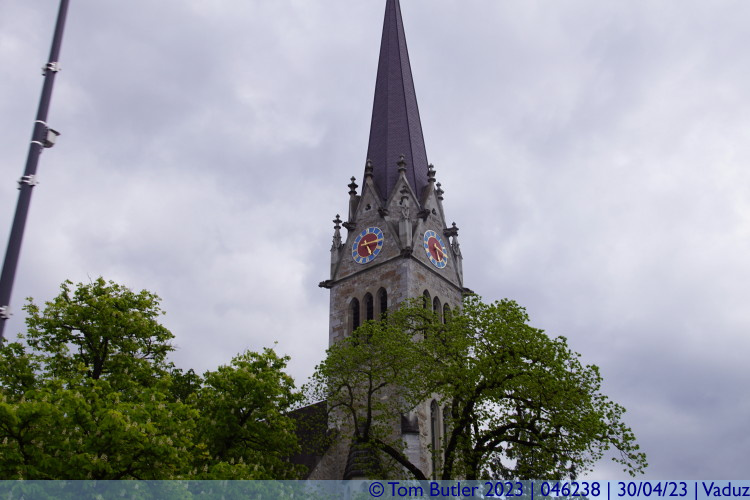 Photo ID: 046238, Spire of the cathedral, Vaduz, Liechtenstein