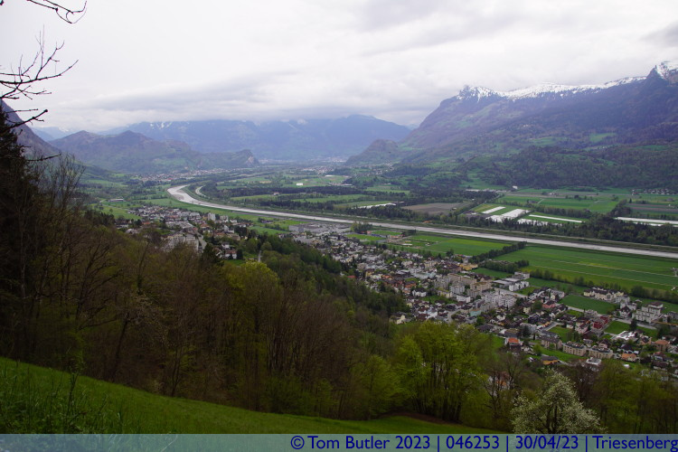 Photo ID: 046253, Looking back up the Rhine, Triesenberg, Liechtenstein