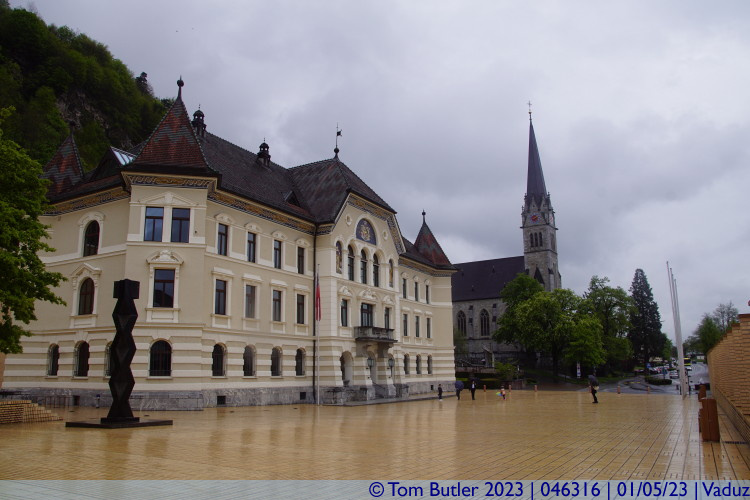 Photo ID: 046316, Old Parliament and Cathedral, Vaduz, Liechtenstein