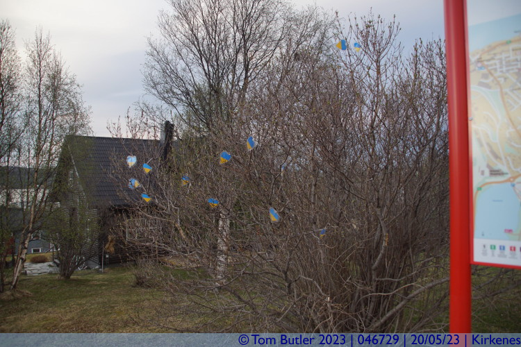 Photo ID: 046729, Ukrainian Hearts by the Soviet Memorial, Kirkenes, Norway
