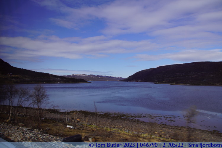 Photo ID: 046790, View across the Smalfjorden, Smalfjordbotn, Norway