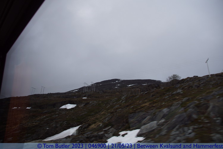 Photo ID: 046900, Looking up into the hills, Between Kvalsund and Hammerfest, Norway