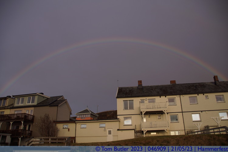 Photo ID: 046909, Rainbow over Hammerfest, Hammerfest, Norway
