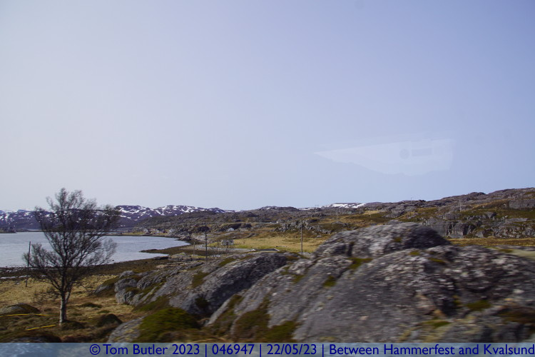 Photo ID: 046947, Boulders and grass, Between Hammerfest and Kvalsund, Norway