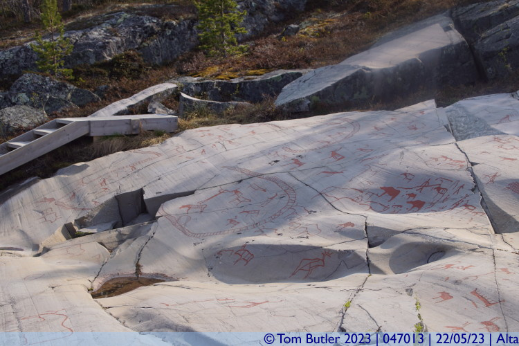 Photo ID: 047013, Painted rock carving, Alta, Norway