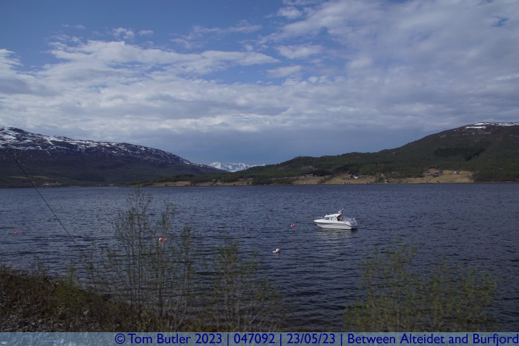 Photo ID: 047092, View across the Burfjorden, Between Alteidet and Burfjord, Norway