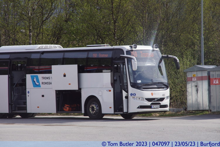 Photo ID: 047097, Our bus to Troms, Burfjord, Norway