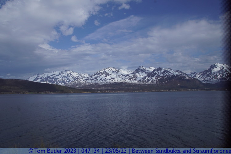Photo ID: 047134, Looking across the fjord, Between Sandbukta and Straumfjordnes, Norway