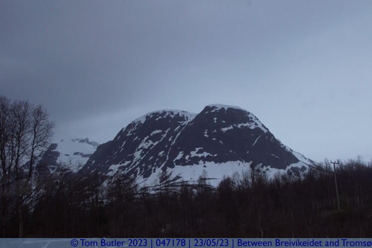 Photo ID: 047178, Rounded mountains, Between Breivikeidet and Troms, Norway