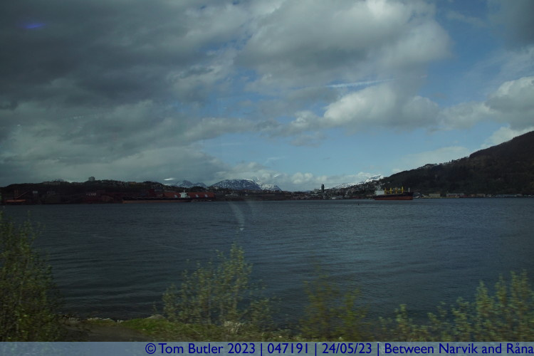 Photo ID: 047191, Looking back to Narvik, Between Narvik and Rna, Norway
