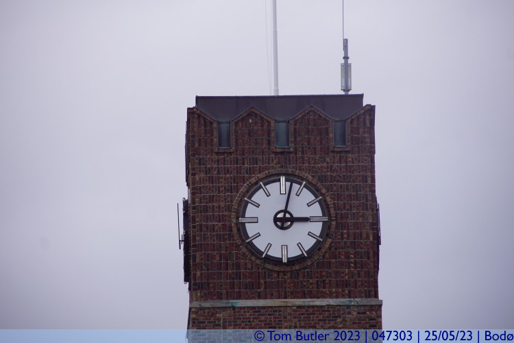 Photo ID: 047303, Clock tower of the station, Bod, Norway