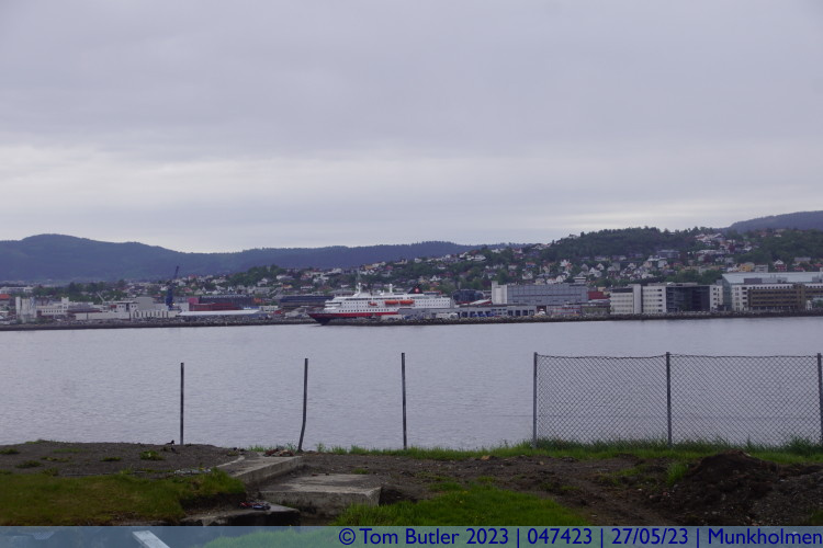 Photo ID: 047423, Hurtigruten in port, Munkholmen, Norway