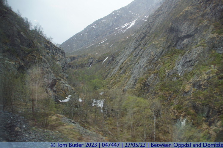 Photo ID: 047447, Deep ravine, Between Oppdal and Dombs, Norway