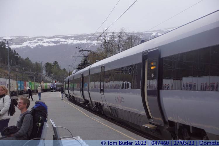 Photo ID: 047460, Late running Oslo to Trondheim train, Dombs, Norway