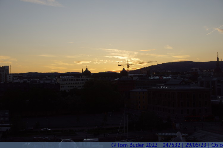 Photo ID: 047532, Sunset over Oslo, Oslo, Norway